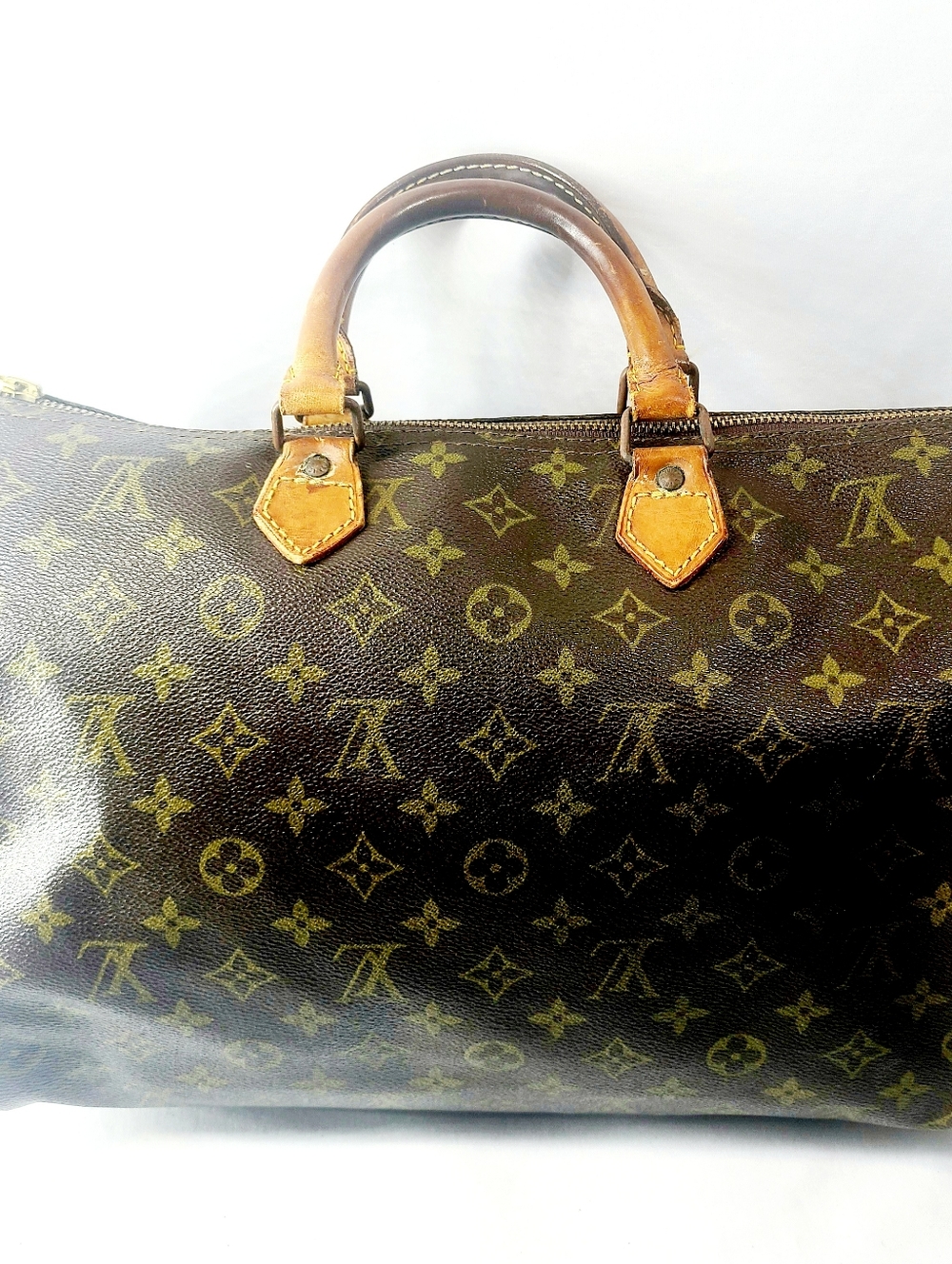 Vintage Louis Vuitton Leather Speedy 30 - Picture 4 of 7